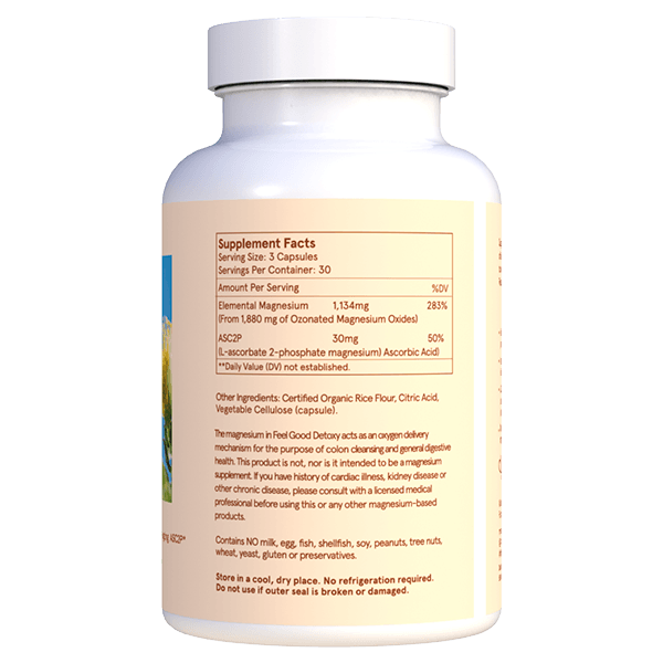 Feel Good Detoxy 2.0 Label Supplement Facts
