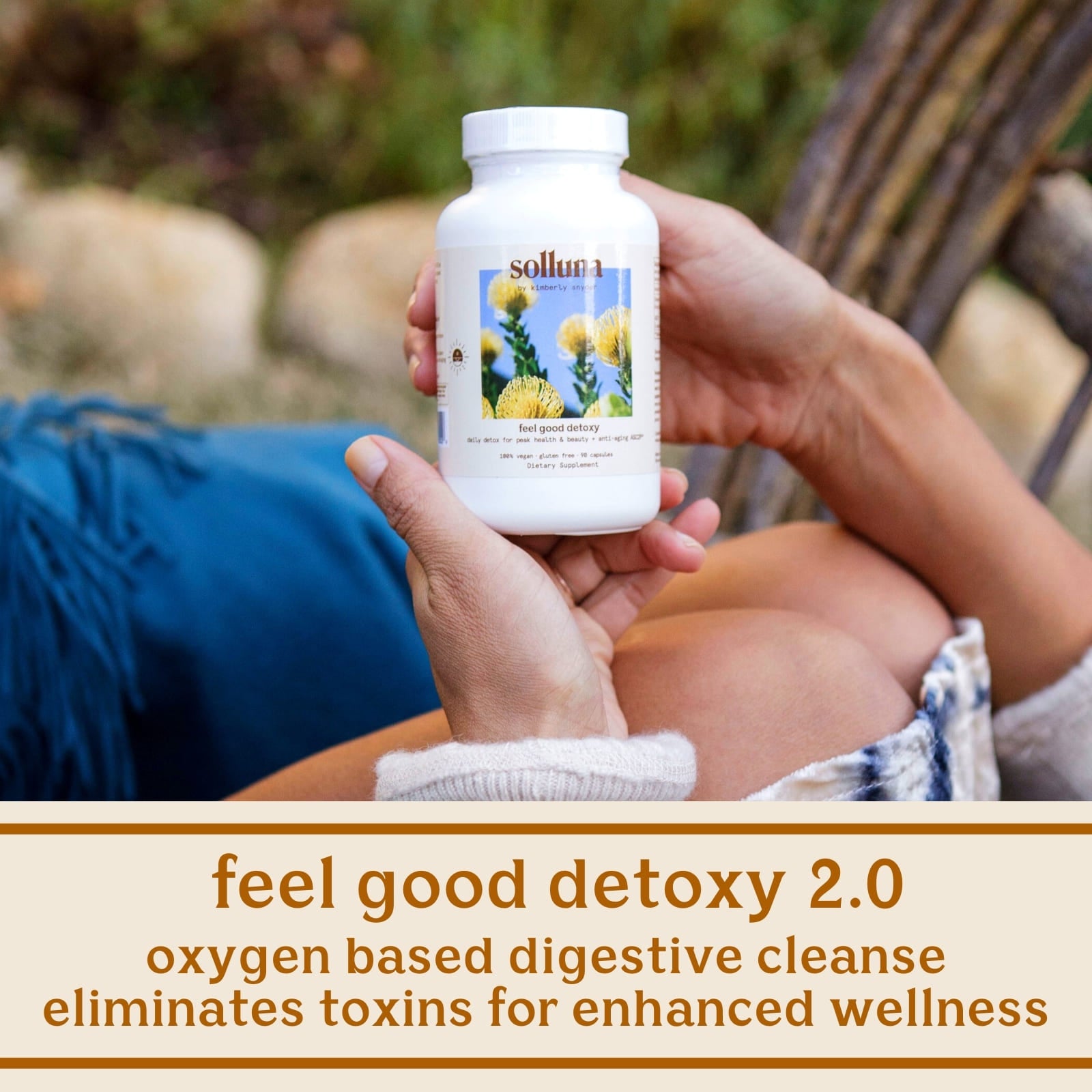 Solluna's Feel Good Detoxy 2.0 Oxygen Based Digestive Cleanse Eliminates Toxins For Enhanced Wellness