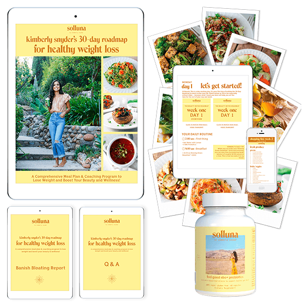 Kimberly Snyder's 30 Day Roadmap for Healthy Weight Loss Course Plus SBO Probiotics